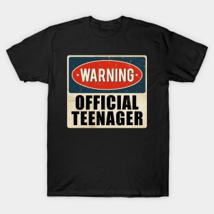 warning official teenager T-Shirt